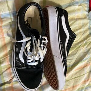 Old Skool Vans, EUC, black/white